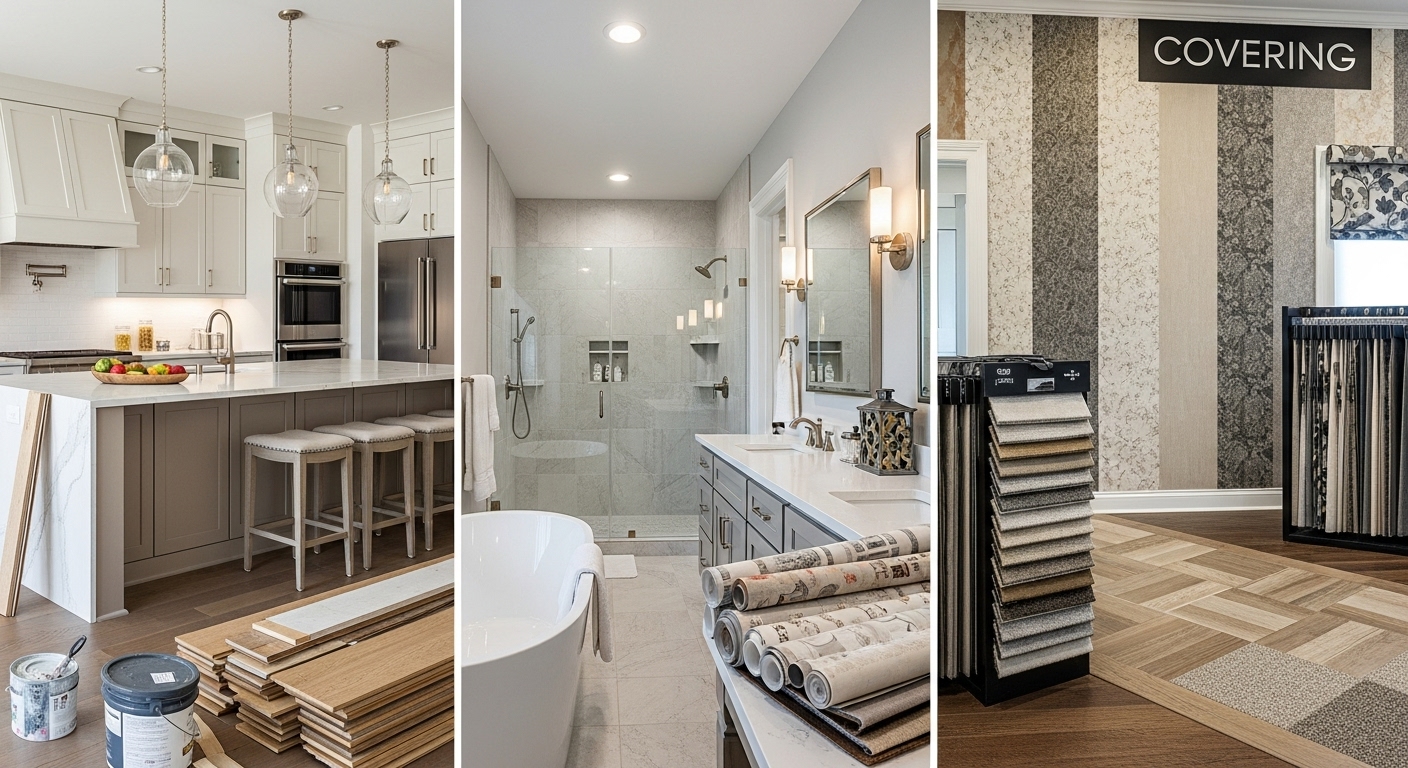 Rénover sa maison : mettre en valeur la cuisine, la salle de bain et les revêtements