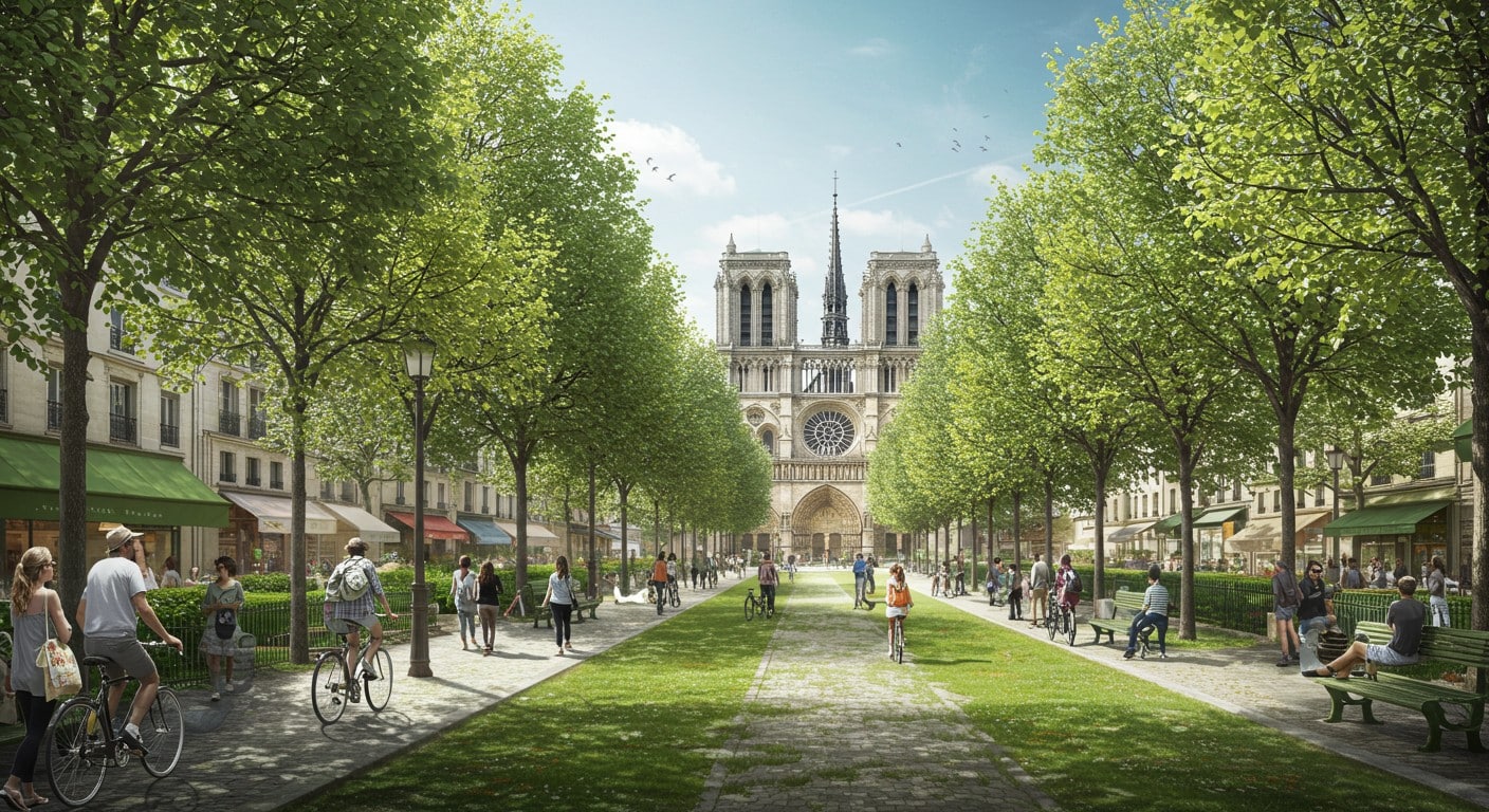 découvrez la métamorphose verte du quai aux fleurs à paris, un projet d'aménagement urbain dédié à la nature et à la biodiversité en cœur de ville.