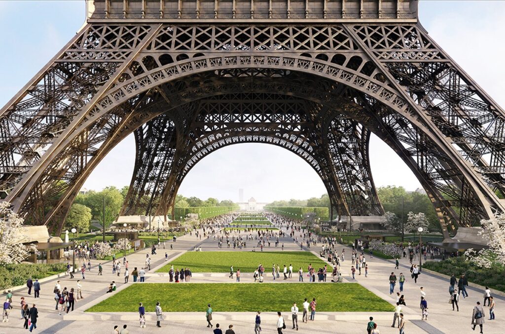 rénovation de la tour eiffel : l'abattage des arbres initialement prévu a été annulé, préservant ainsi le cadre naturel emblématique autour du monument.