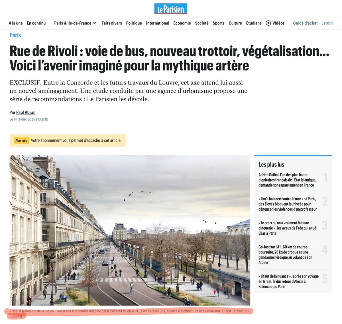 la rue de rivoli est temporairement fermée en raison d'une action écologique visant à sensibiliser le public à la protection de l'environnement.